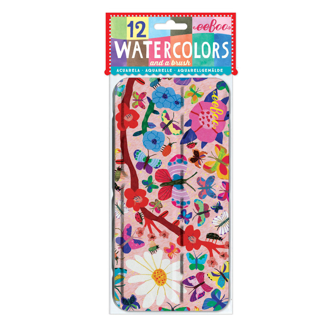 Fargemaling, 12 stk - Butterflies