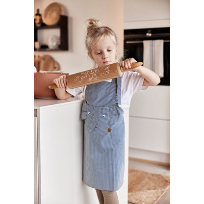 OYOY Forklæde for barn, Stribet Denim Elefant