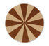 ferm Living gulvtæppe, rundt - Arch small, dark brick/off-white