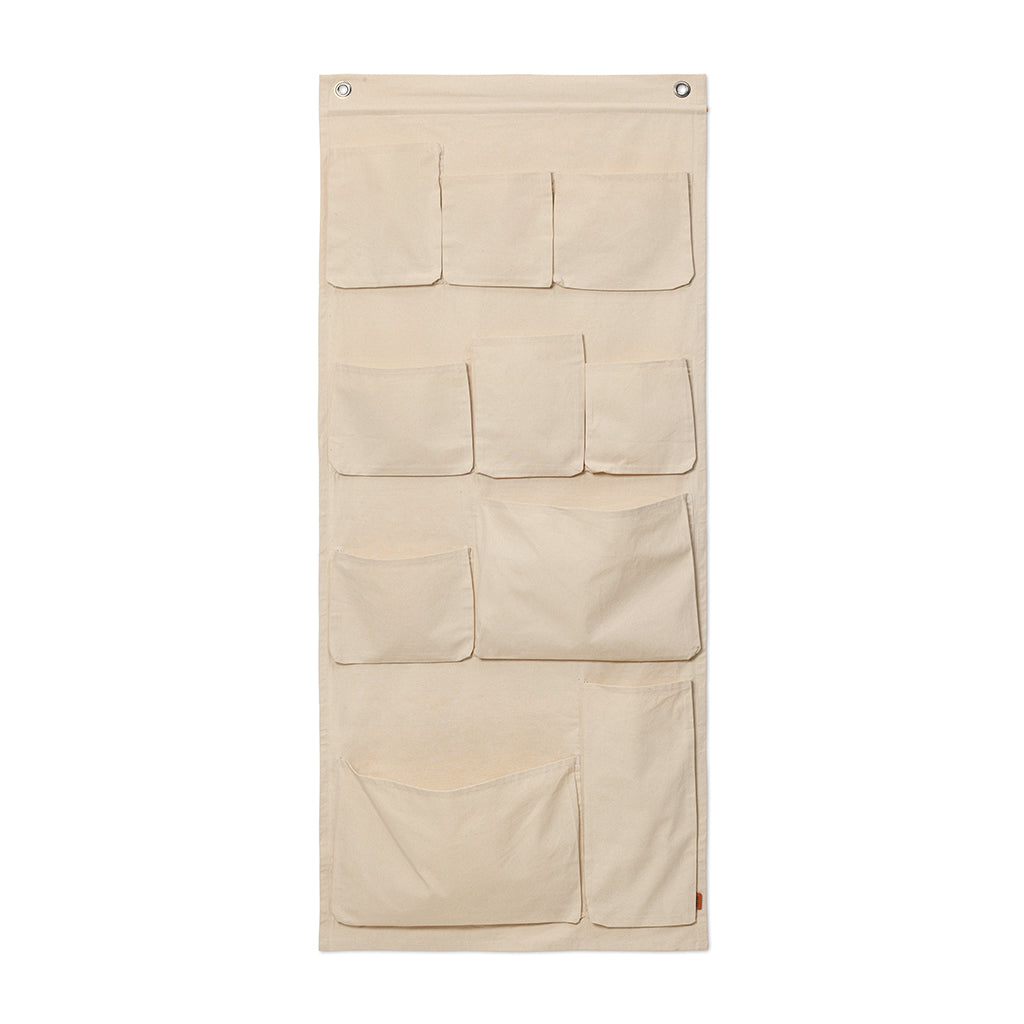 ferm Living Vægophæng m. lommer - XL off-white