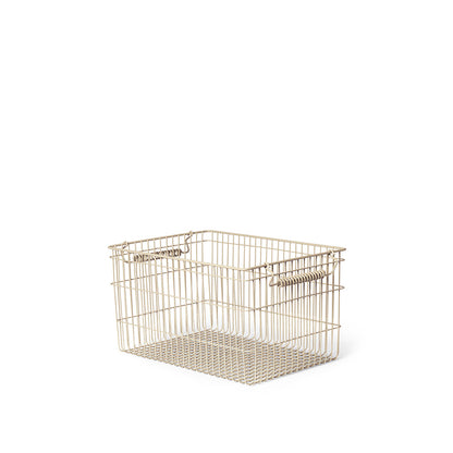ferm Living trådkurv, Cala Stackable Baskets, Sett med 2 stk. - Poppy red