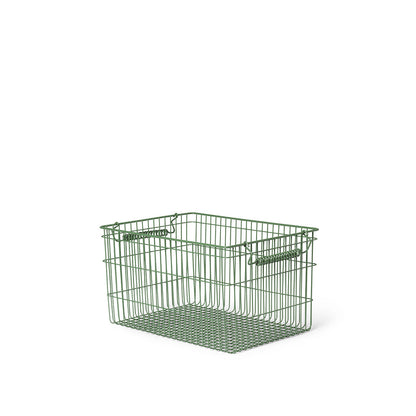ferm Living trådkurv, Cala Stackable Baskets, Sett med 2 stk. - Verdant green