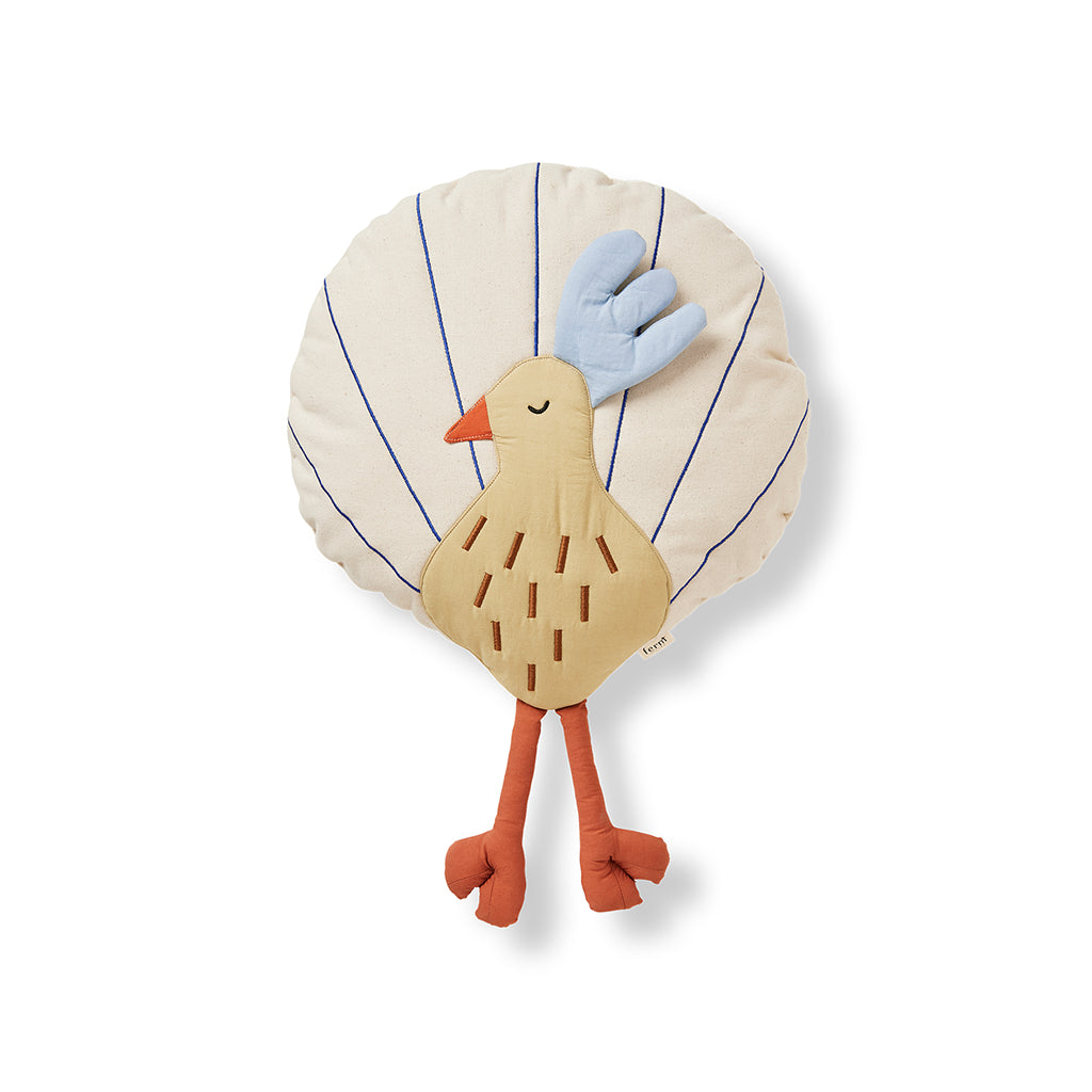 ferm Living pute, Peacock - Undyed/Silver fern