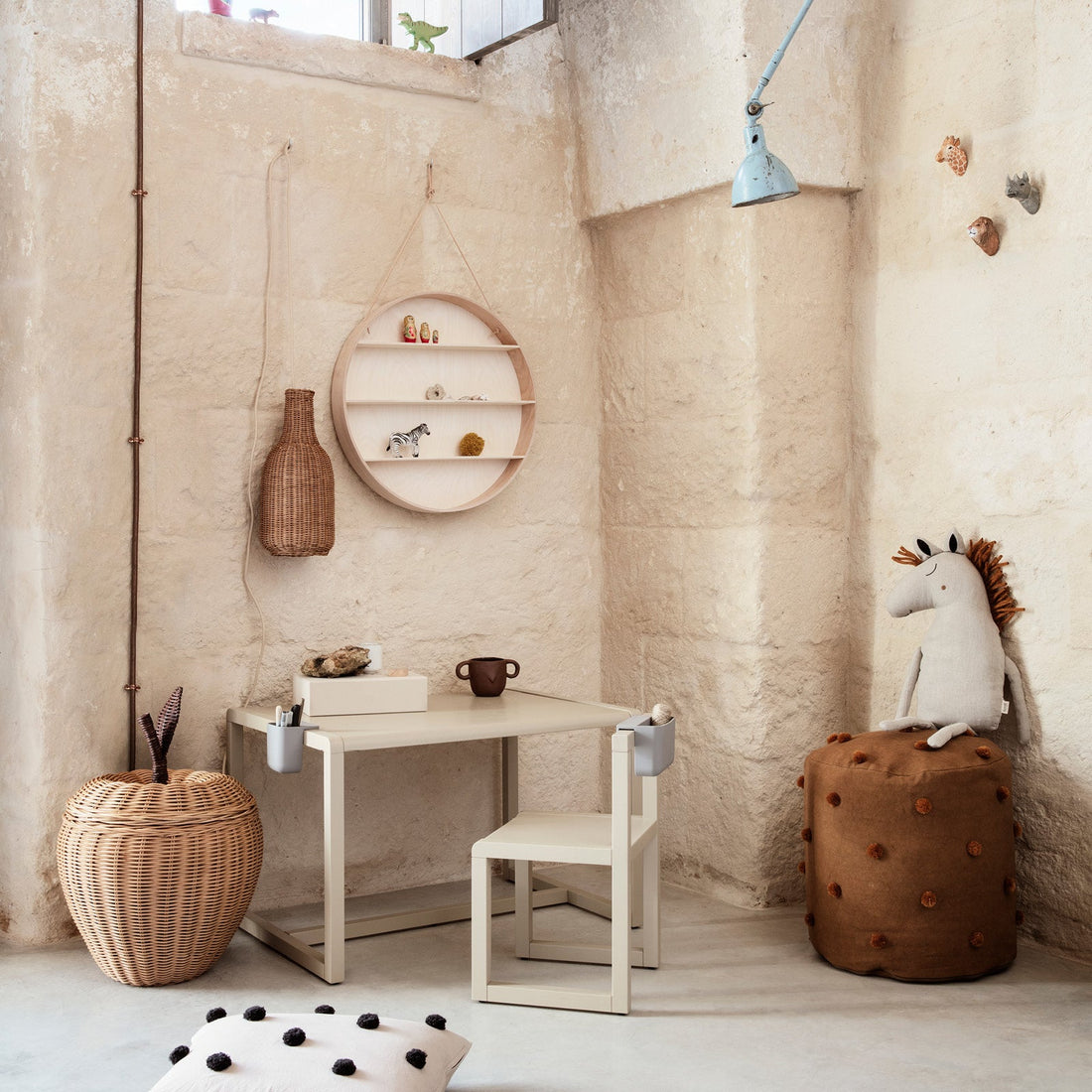 ferm Living barnestol, Little Architect Chair - cashmere