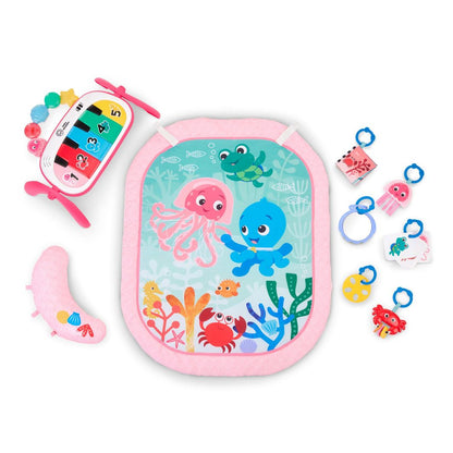 BABY Einstein 4-i-1 Kickin’ Tunes™ Jellyfish Jamboree™ aktivitetsteppe med lyd