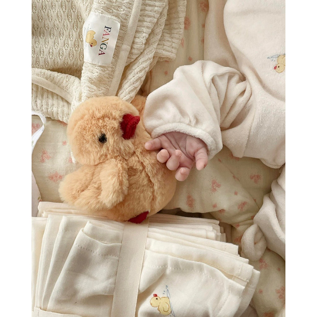 Fanga Fontana Savora baby ull-cardi, Antique white - str. 1 - 9 mnd.