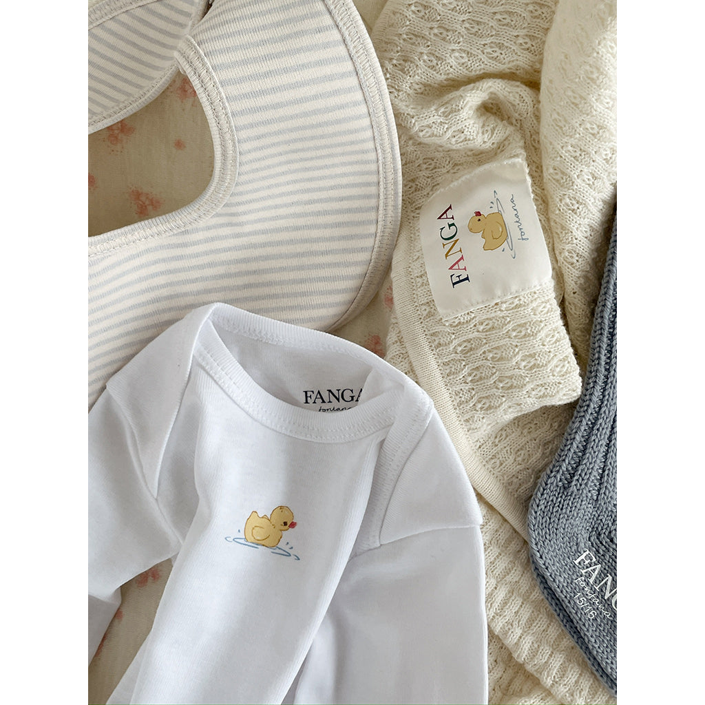 Fanga Fontana babyteppe, Venti Pointelle, GOTS - Antique white