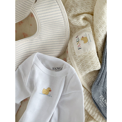 Fanga Fontana babyteppe, Venti Pointelle, GOTS - Antique white