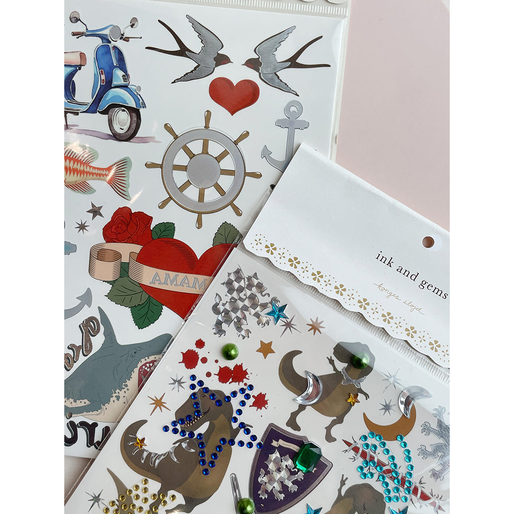 Konges Sløjd tatoveringer og selvklebende edelstener, Boy.