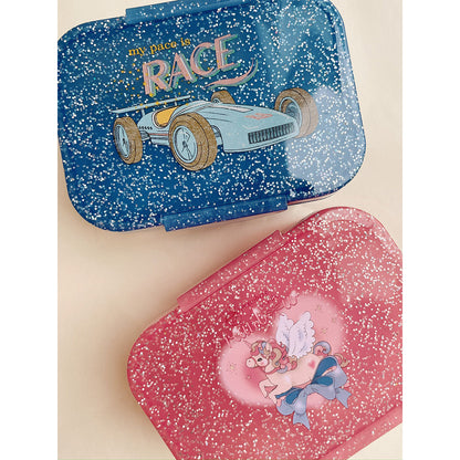 Konges Sløjd Glitter Lunch box, Matboks – Race