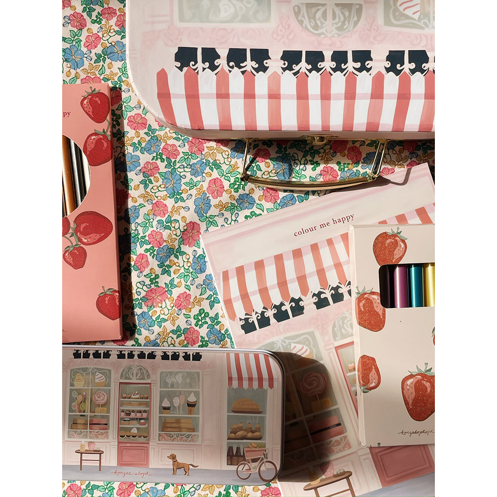 Konges Sløjd koffert for den lille kunstneren, Little artist - Rosa