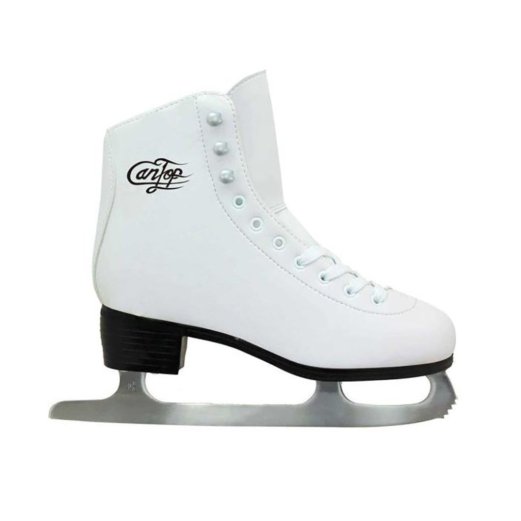 Supreme Cantop kunstløpsskøyte, hvit m. sort logo - Str. 34