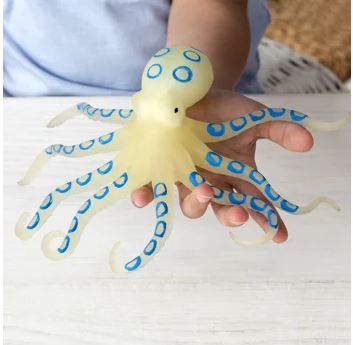 Rex London Glow in the dark, squishy – Blekksprut