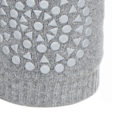 GoBabyGo knebeskyttere m. gummiprikker, grey melange