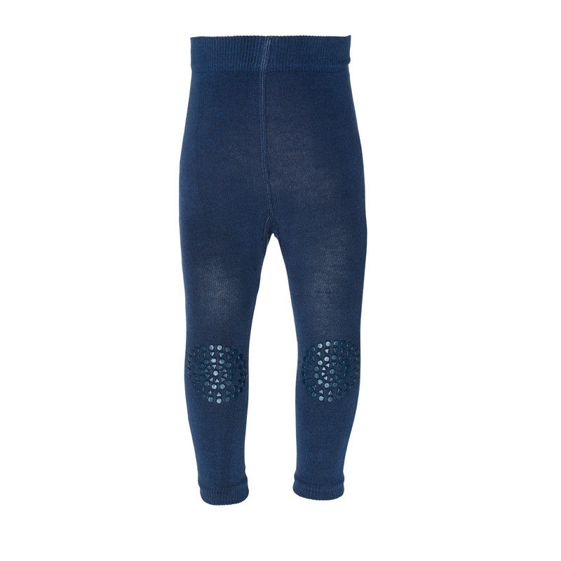 GoBabyGo krabbebukse m. gummiprikker, navy blue