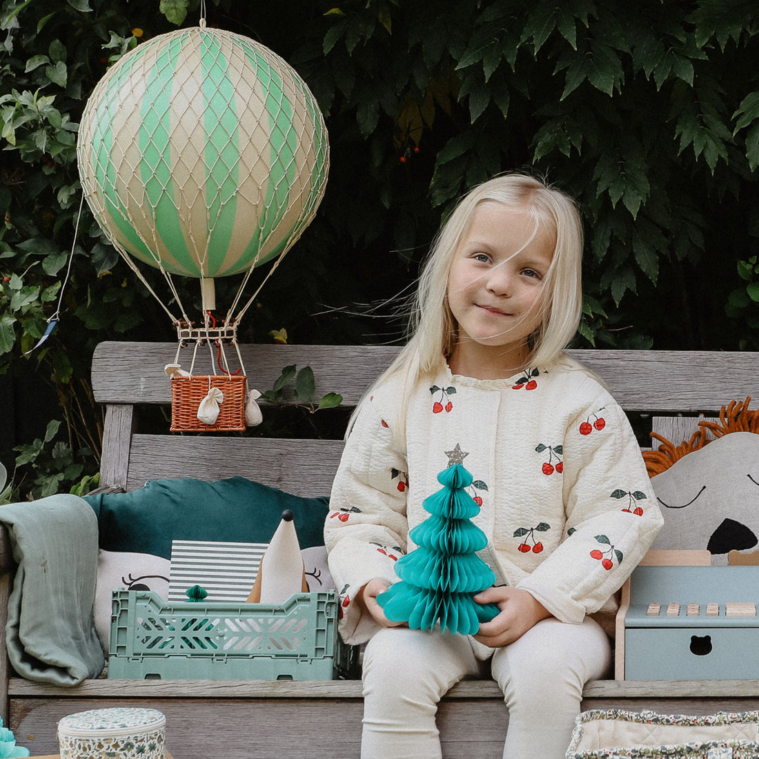 Luftballong, grønn - 32 cm