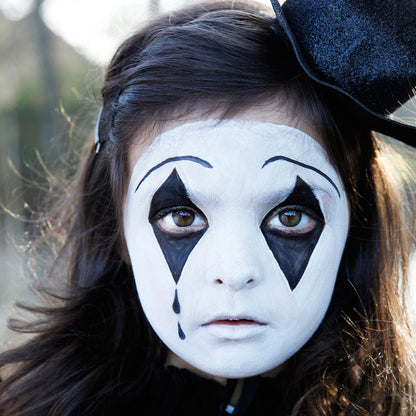 Grim tout ansiktsmaling, hvit