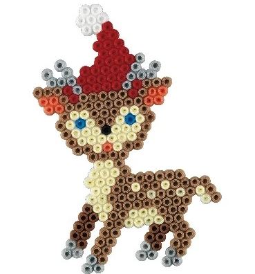 Hama perleplate-sett Mini, Juletre, reinsdyr eller julebamse, 2000 perler