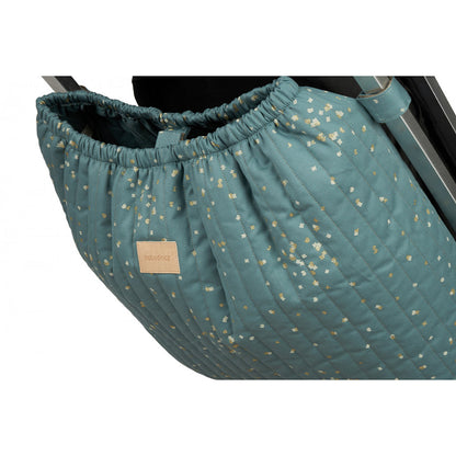 Nobodinoz Hyde Park barnevognsveske, Gullkonfetti/magisk grønn