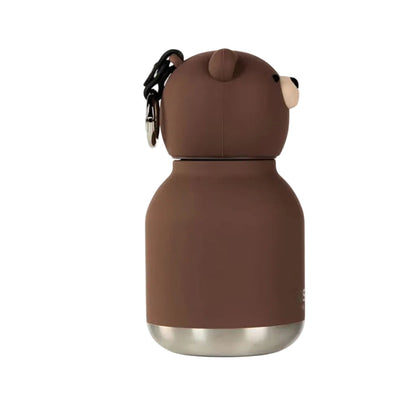 Asobu Bestie Mini termo drikkedunk med nøkkelring, 200 ml – Brun bjørn