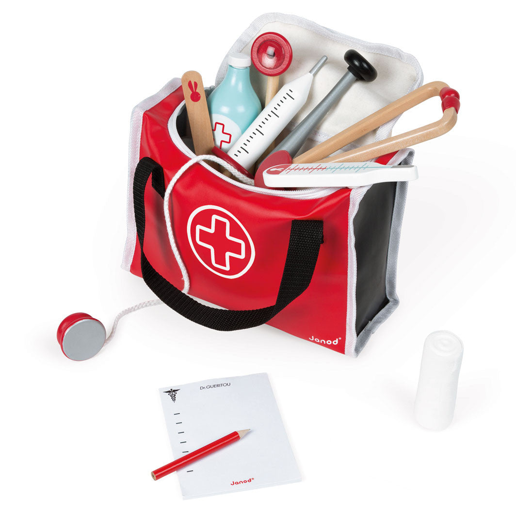 Janod legeveske m. tilbehør i tre