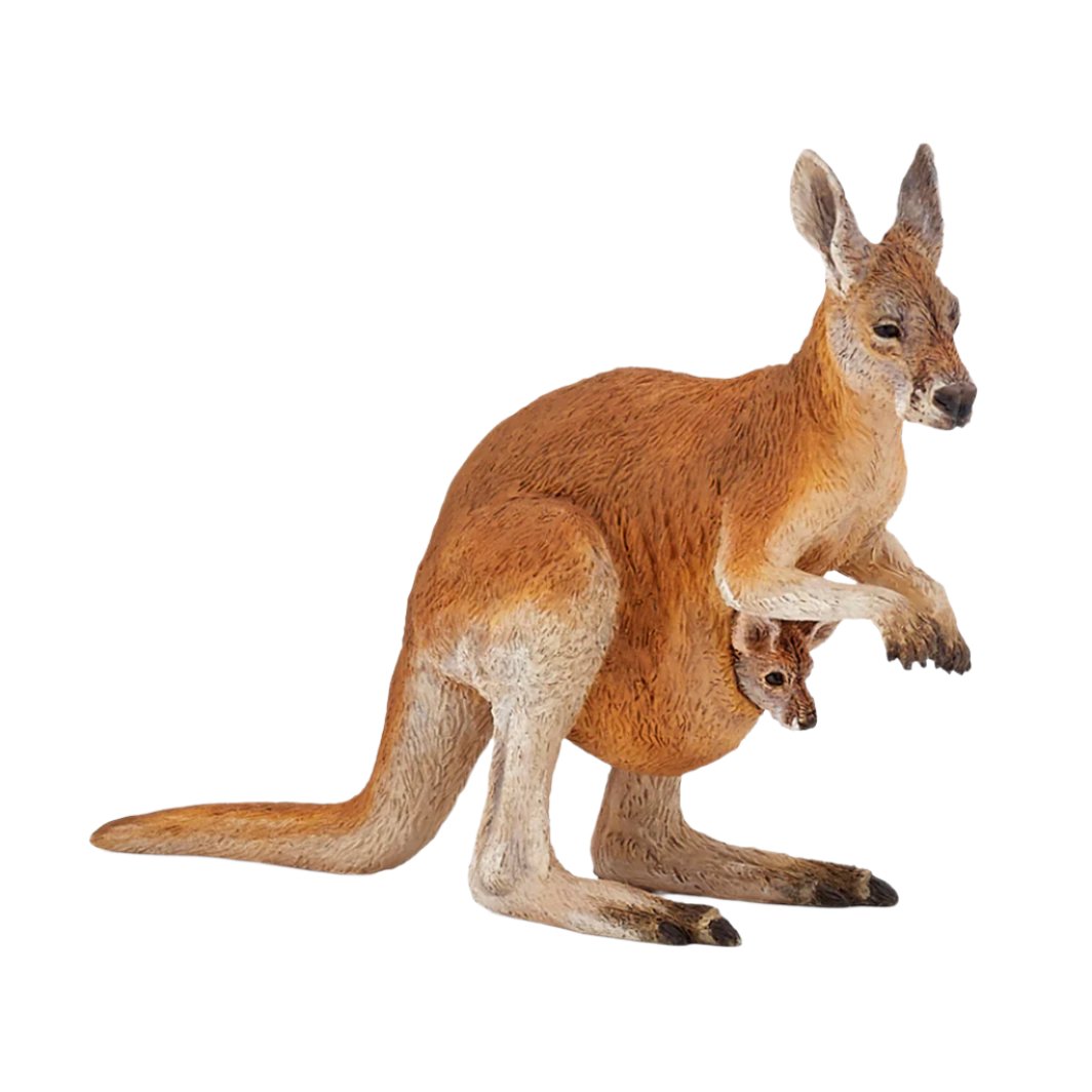 Papo Kenguru med unge