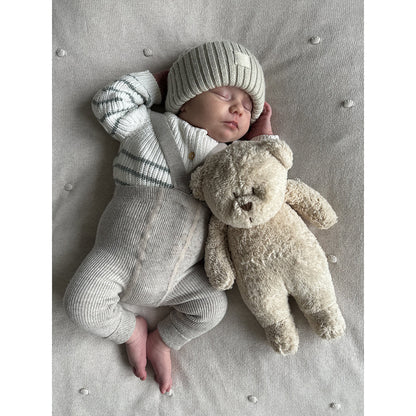 Moonie 2.0, økologisk Humming bjørn med pink noise og lampe – Sand