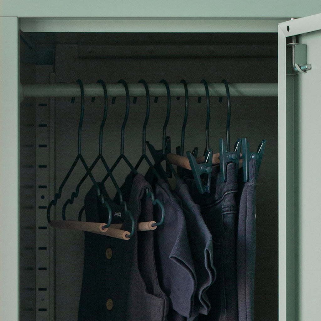 Mustard Made Kids top hengere, 10-pak barnekleshengere - Sage