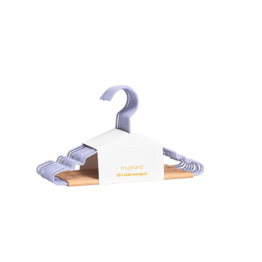 Mustard Made Kids top hangers, 10-pak børnebøjler - Lilac