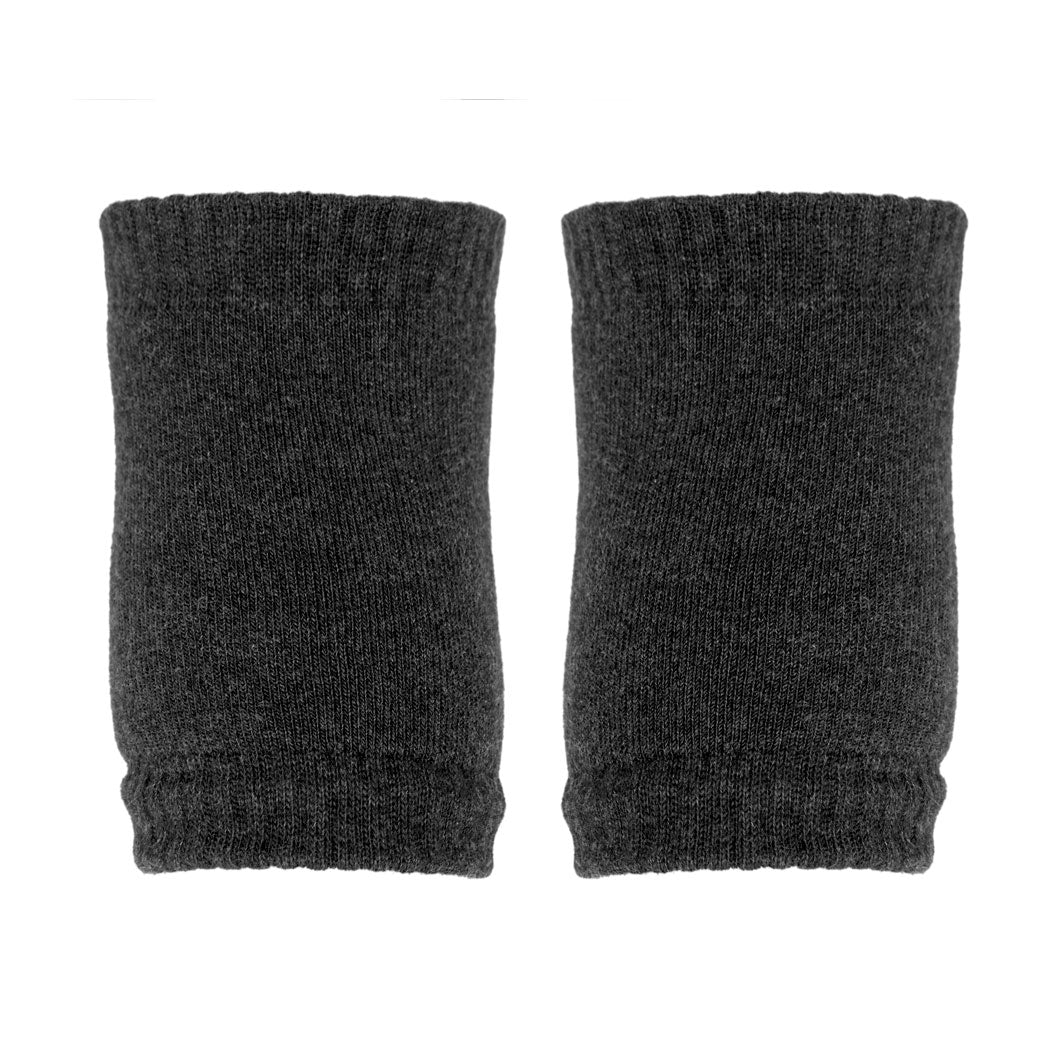 GoBabyGo knebeskyttere m. gummiprikker, dark grey melange