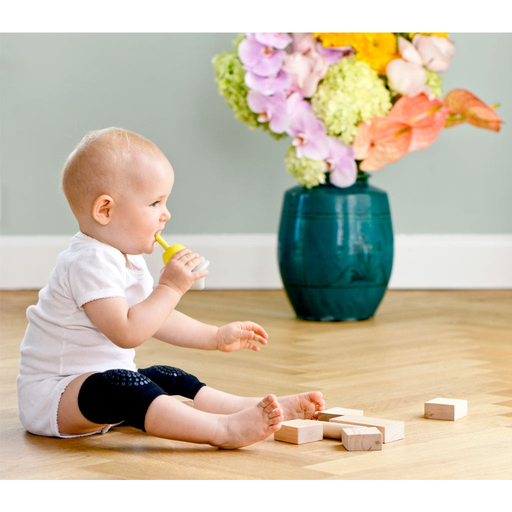 GoBabyGo knebeskyttere m. gummiprikker, black