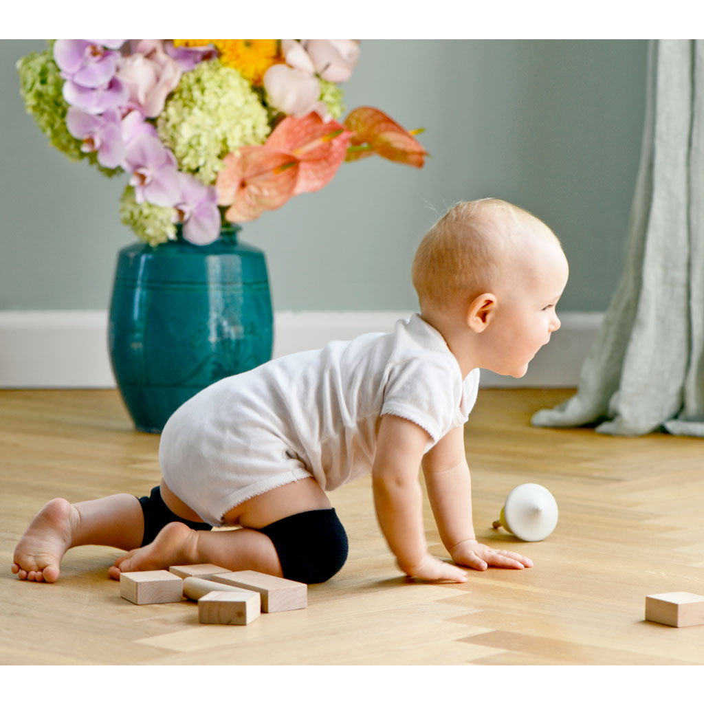 GoBabyGo knebeskyttere m. gummiprikker, black