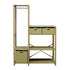By Aulum Knuden reol m. 3 opbevaringskasser, Olive