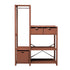 By Aulum Knuden reol m. 3 opbevaringskasser, Rusty