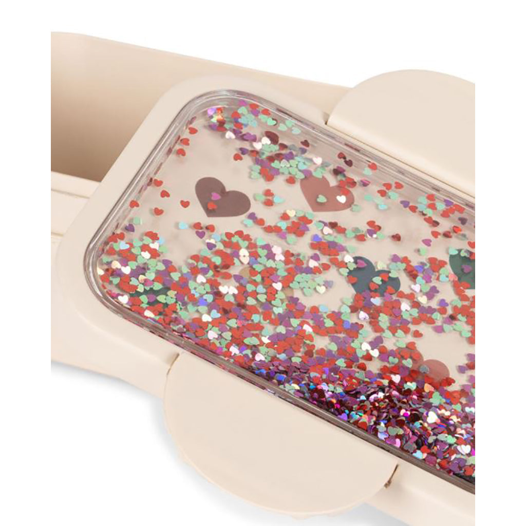 Konges Sløjd Glitter matboks, Bon coeur coloré