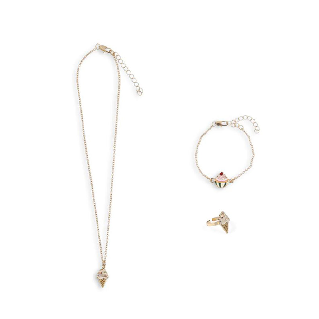 Konges Sløjd Sweet smykkesett, Gold