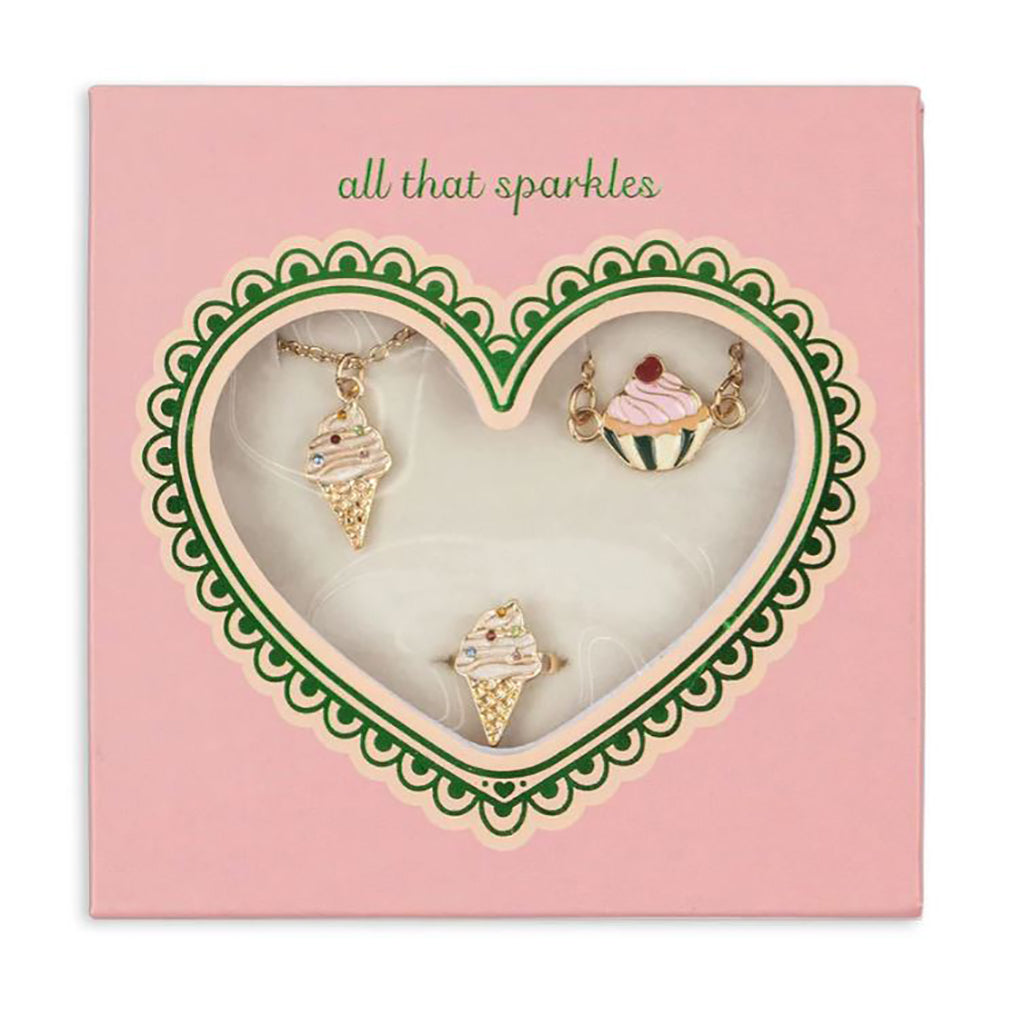 Konges Sløjd Sweet smykkesett, Gold