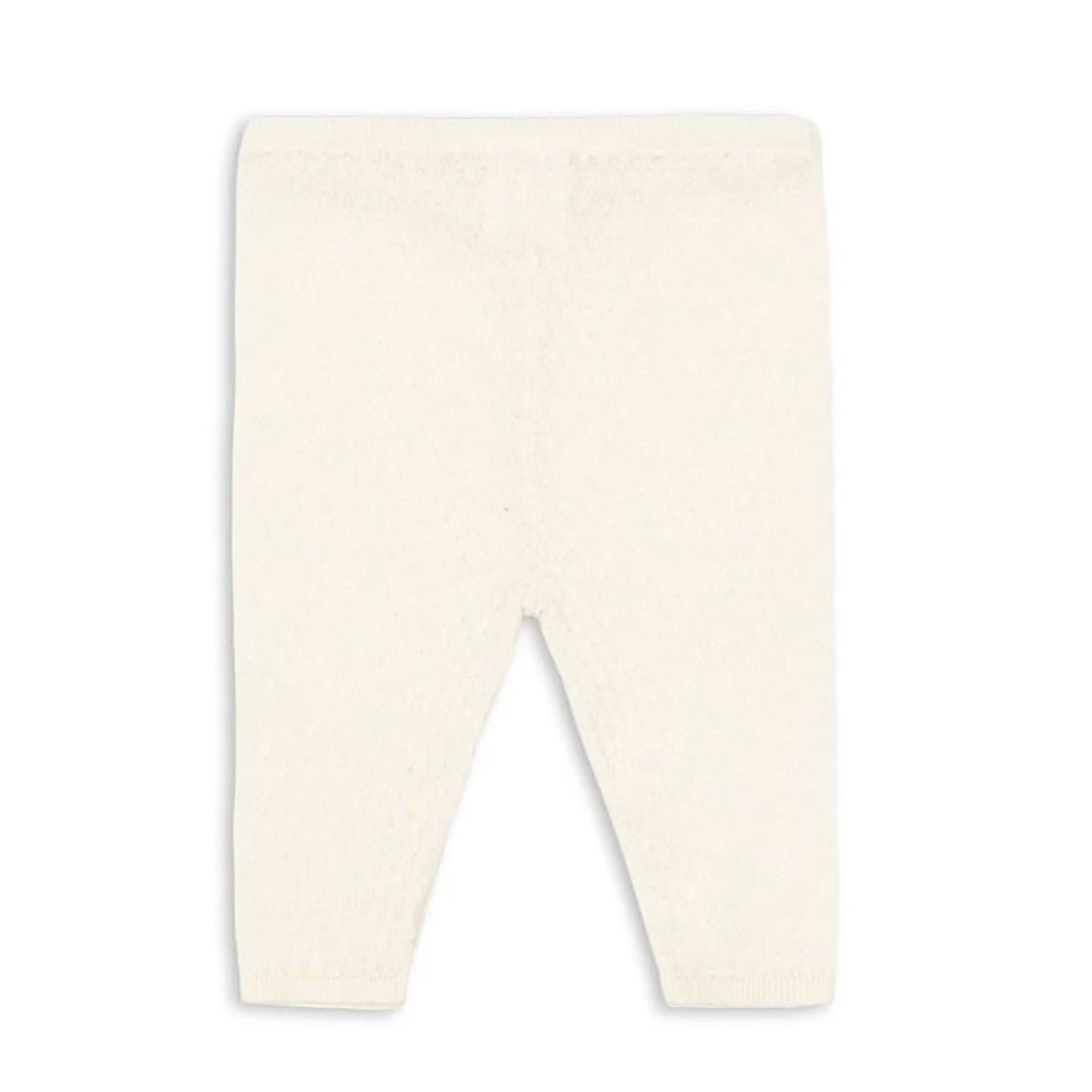 Fanga Fontana Venti Pointelle leggings, Antique white - str. 1 - 9 mdr.
