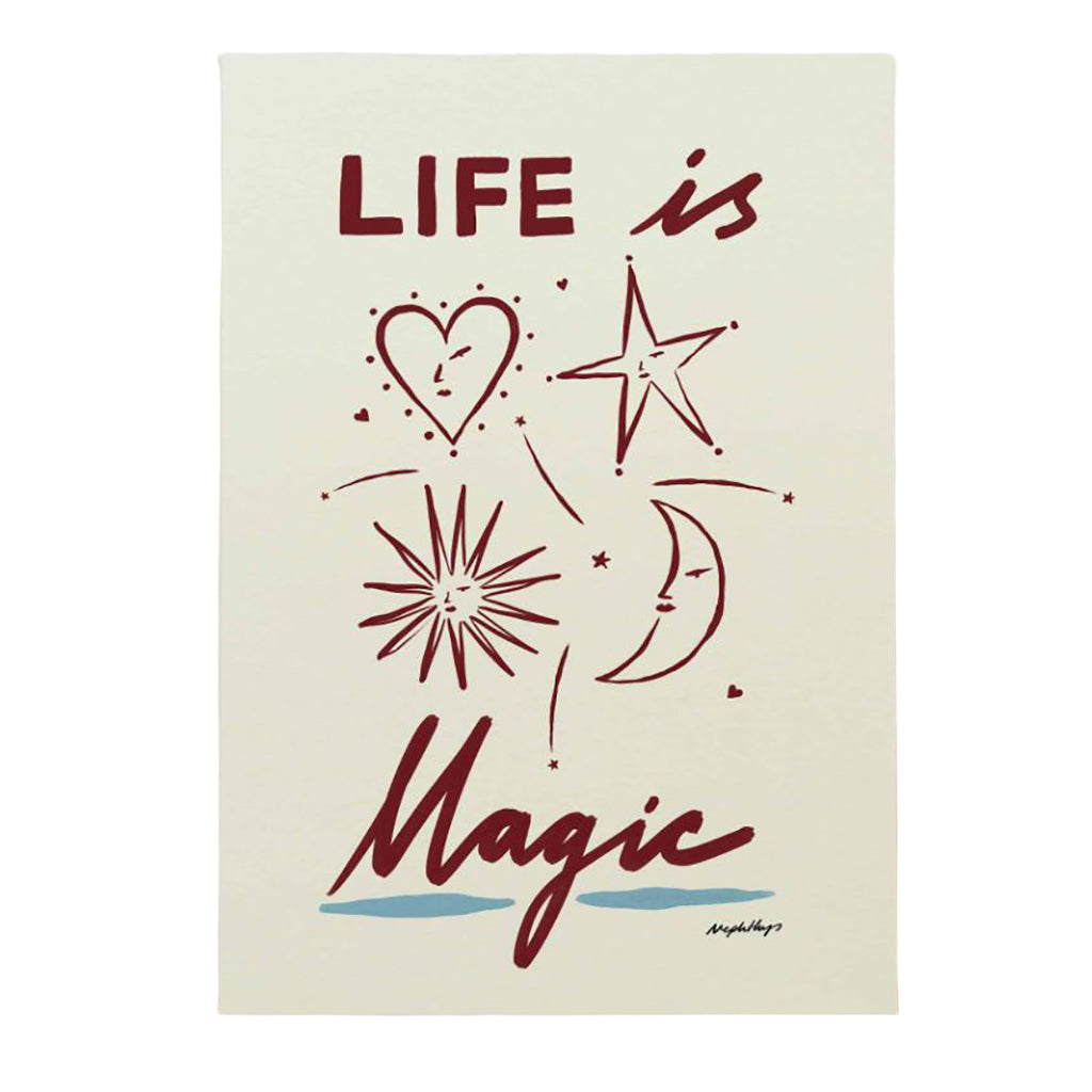Nephthys Illustrated plakat, Life is Magic - A4