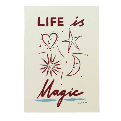 Nephthys Illustrated plakat, Life is Magic - A4