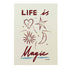 Nephthys Illustrated plakat, Life is Magic - A4 format