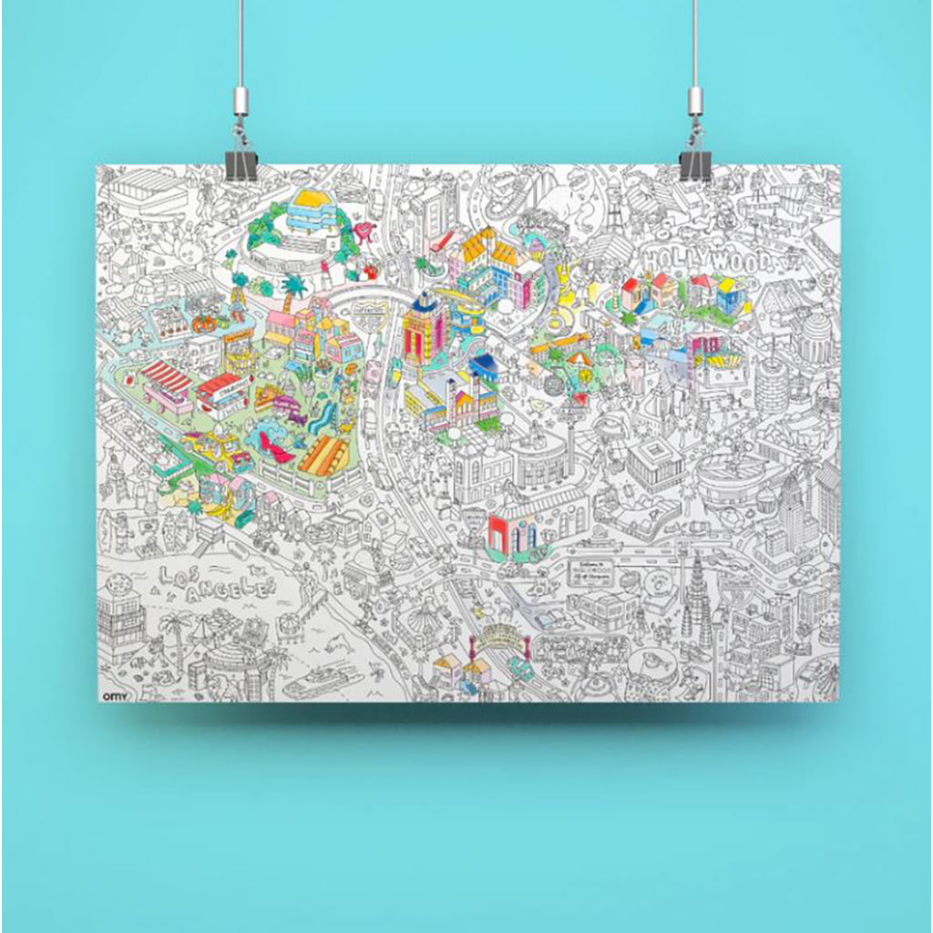 Omy stor plakat til fargelegging, Los Angeles