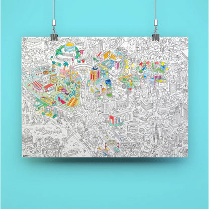 Omy stor plakat til fargelegging, Los Angeles