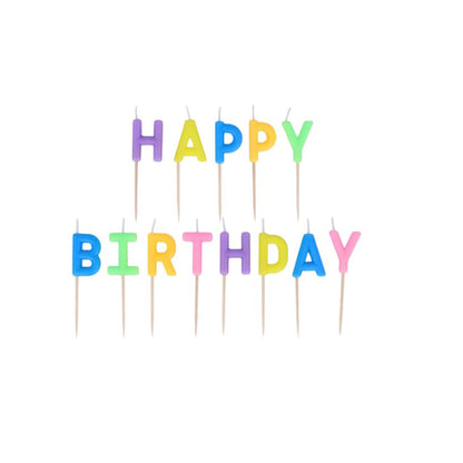 My Little Day kakelys, Happy birthday multicolor