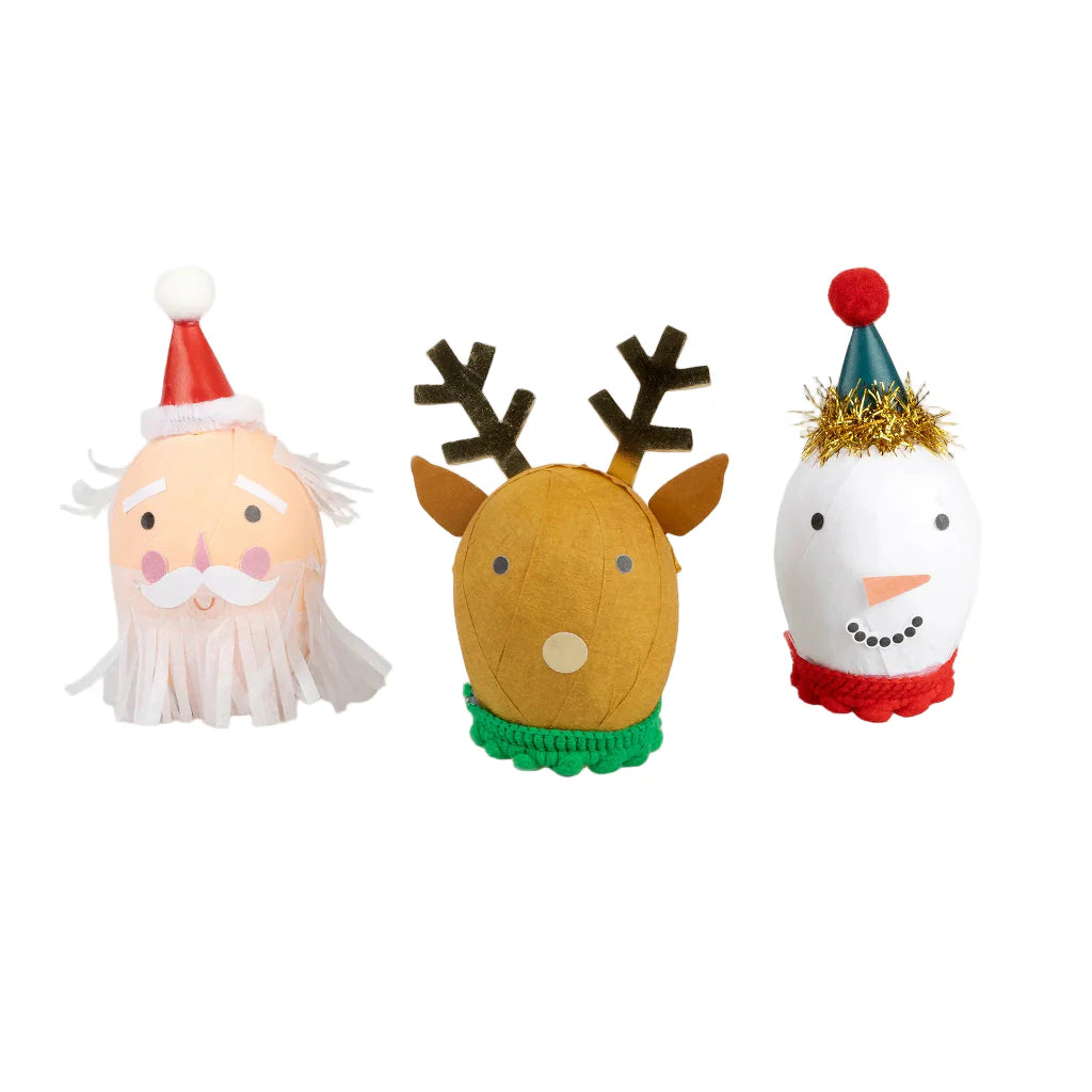 Meri Meri overraskelseskugler, Julefigurer - 3 stk.