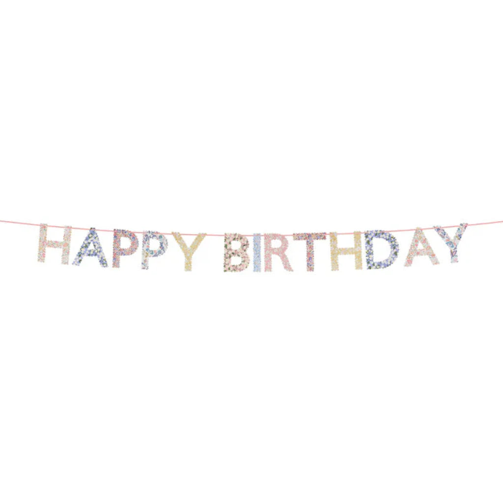Meri Meri x Liberty guirlande, Happy Birthday