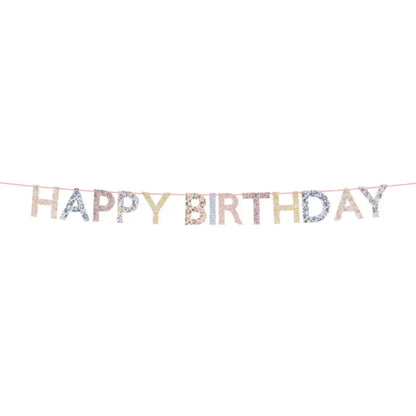 Meri Meri x Liberty guirlande, Happy Birthday