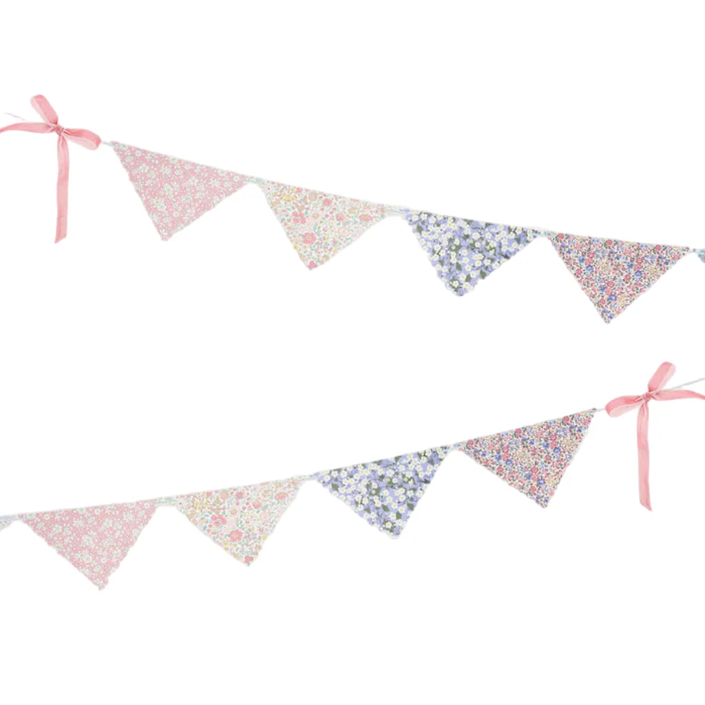 Meri Meri x Liberty guirlande, Bølgekant - 3,4 m