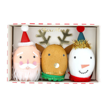Overraskelseskuler med julefigurer