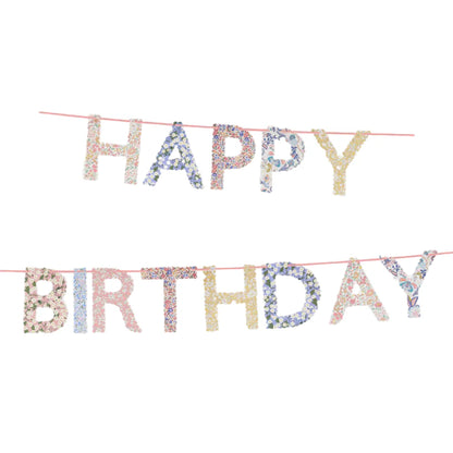 Meri Meri x Liberty guirlande, Happy Birthday